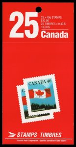 Canada Scott BK125 Complete Booklet, GT4, Coated Paper (1990) Mint NH VF M