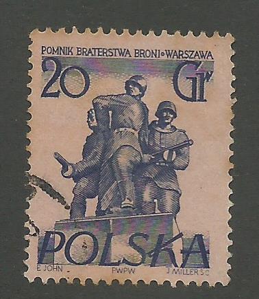 1955 Poland Scott Catalog Number 671 Used