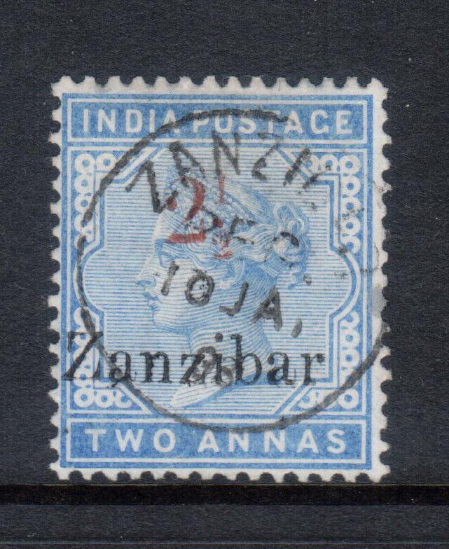 Zanzibar #28 Very Fine Used With Ideal Zanzibar CDS Cancel 