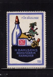 German Stamp - H. Bahlsen's Biscuit Factory For Babies Artist Bernhard - MH