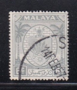 Malaya Negri Sembilan 1949 Sc 43 6c Used