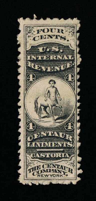 GENUINE SCOTT #RS52d PRIVATE DIE CENTAUR CO. MEDICINE ON WMK-191R PAPER #14327