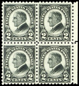 612, Mint VF NH 2¢ Block of Four Stamps CV $130.00 * Stuart Katz