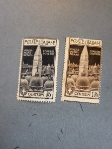 Stamps Italy Scott #124-5 hinged