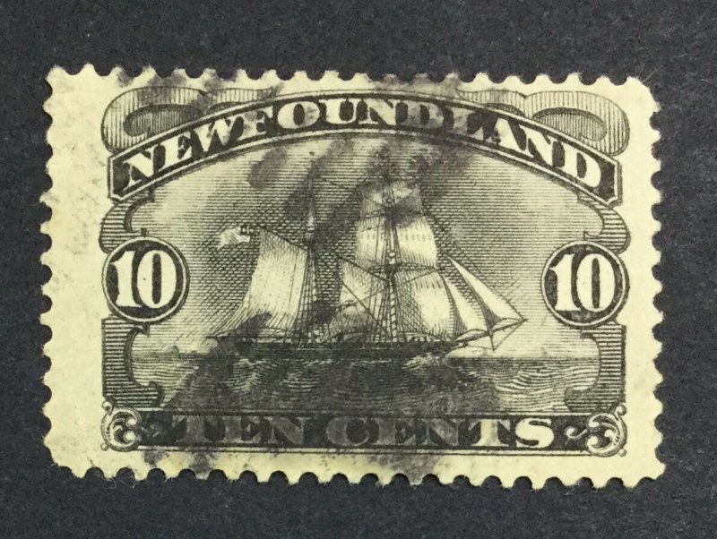 MOMEN: NEWFOUNDLAND #54 1887 USED £75 LOT #7019