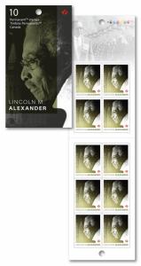 Canada 3086a Black History Month Lincoln Alexander P booklet 10 MNH 2018