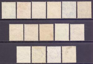 GB Scott 235/248 - SG462/475, 1937 Dark Colours Set used