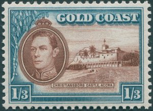 Gold Coast 1941 1s 3d brown & turquoise-blue SG129 unused