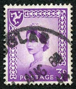 IOM SG2a 3d Deep Lilac on Chalky Paper Fine used cat from 6.50 pounds