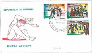 FOLKLORE \ COSTUMES \ MUSIC \ DANCE - FDC COVER : SENEGAL 1980