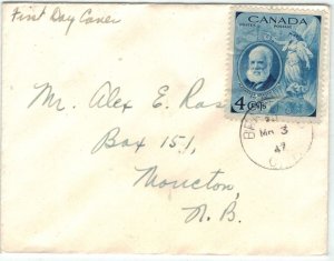 Canada 1947 UN274 Alexander Graham Bell - FDC