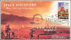 AO 3238, 1998, Space Discovery, FDC, Future Space, Add On Cachet, SC 3238