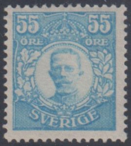 Sweden 90 VF Mint LH 55 Ore Light Blue - New Obermuller Cert cv $2,100