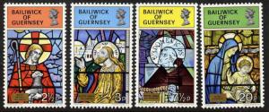 Guernsey 86-9 MNH Christmas, Stained Glass, Art