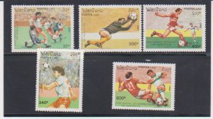 Laos Scott # 1032-1036 Soccer Football 1994 World Cup in USA MNH