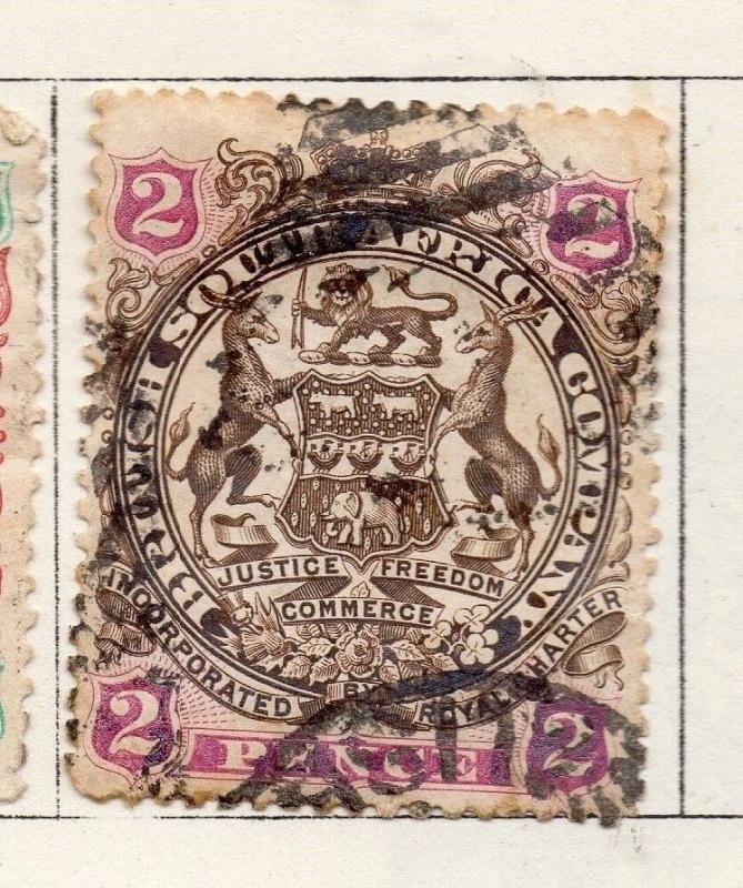 Rhodesia 1896 Early Issue Fine Used 2d. 264589
