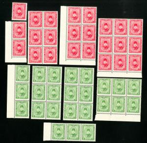 Egypt Stamps # M14-15 VF Lot of 24 OG NH Catalog Value $600.00