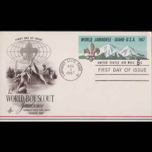 U.S.A. 1967 - Pre-stamped card-World Jamboree