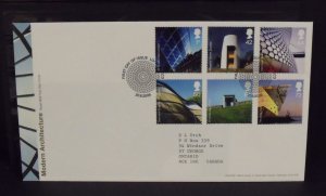 15727   GREAT BRITAIN   FDC # 2378-2383       Modern Architecture