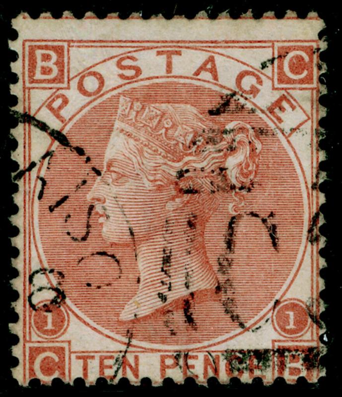 SG113, 10d pale red-brown, FINE USED. Cat £275. C30 VALPARISIO. CB