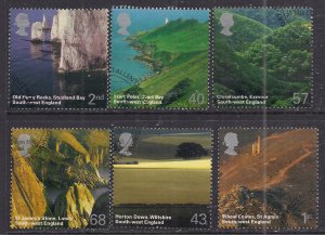 GB 2005 QE2 Set British Journey South West England SG 2512 - 17 ex fdc ( AA13...