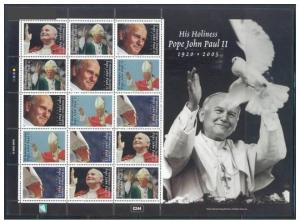 MARSHALL ISLANDS SHEET POPE JOHN PAUL