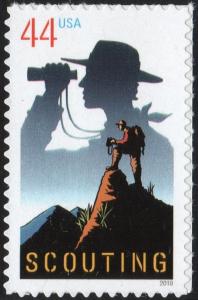 SC#4472 44¢ Boy Scouts of America Centennial (2010) SA