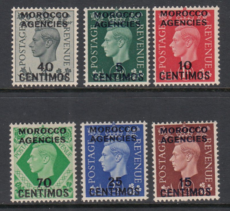 Great Britain Offices in Morocco 83-88 MNH VF