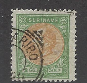 Surinam SC#16 Used F-VF SCV$57.50...Worth checking!