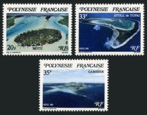 Fr Polynesia 367-369,MNH.Michel 359-361. Atolls,Islands.Landscapes.1982.