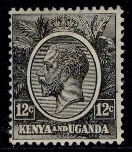 KENYA and UGANDA GV SG81a, 12c grey-black, M MINT. Cat £15.