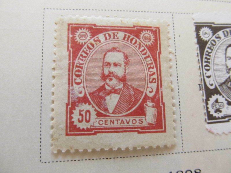 Honduras 1896 50c fine mh* stamp A11P11F26