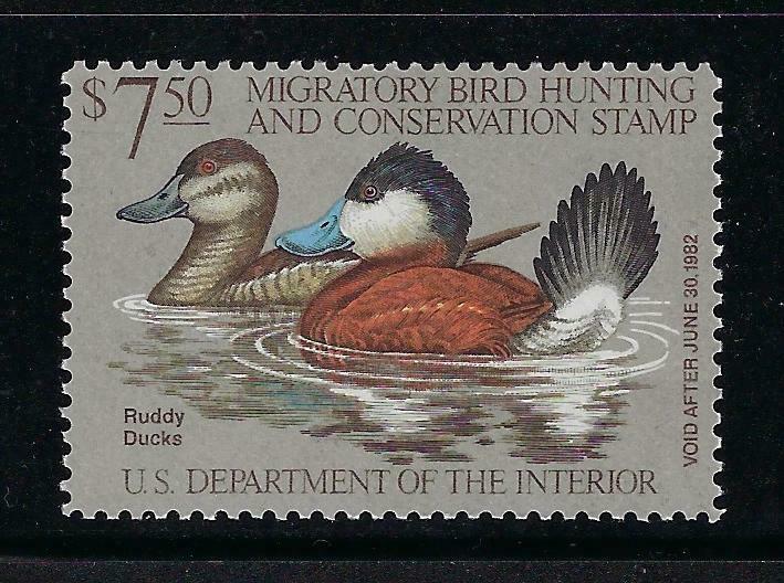 VEGAS 1981 - USA Duck Stamp - Scott# RW48 - MNH, Undisturbed OG - CX610