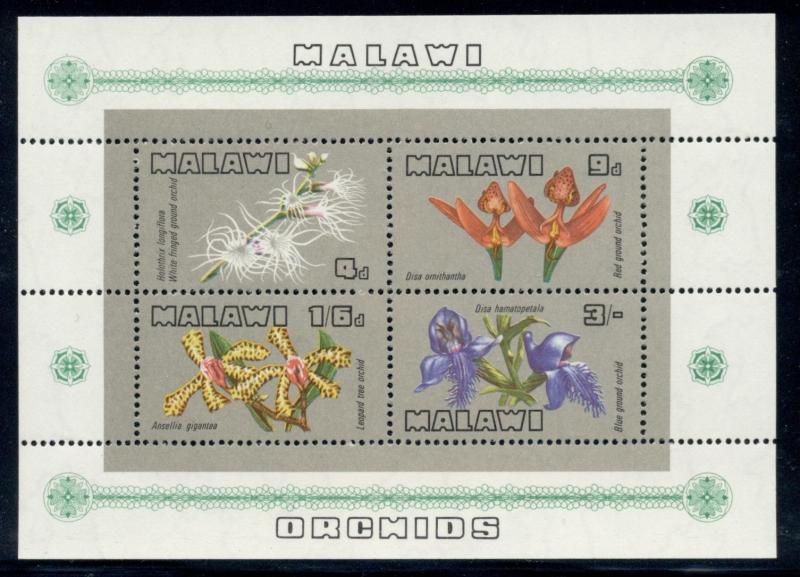 Malawi Scott #117a MNH S/S Orchids FLORA $$