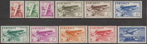 EDSROOM-18080 Cameroun C15-C25 LH 1946 Complete Airmails CV$15.15