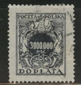 Poland Scott J67 used 1923 postage due