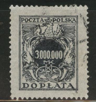 Poland Scott J67 used 1923 postage due