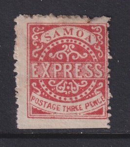 Samoa, Scott 3 (SG 11), MHR (small thin and light bend), position R. 2/4