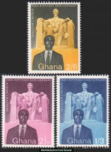 Ghana Scott 39-41 Mint never hinged.