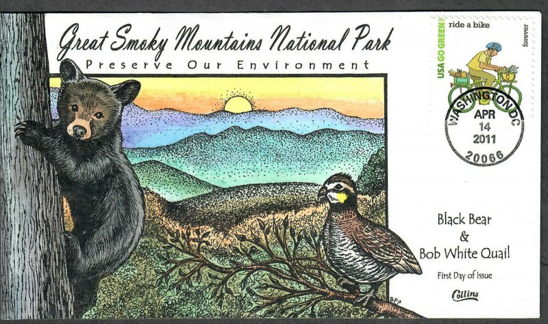 US Collins FDC Sc#4524j Great Smoky Mountains National Park