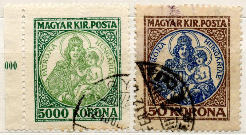 (I.B) Hungary Postal : Definitives 50k + 5000k