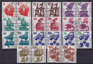 Berlin 1971 Mi#402-411 Pairs used CV€70.00 (BN1124)