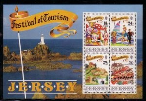 Jersey Sc 539a 1990 Festival of Tourism stamp sheet mint NH