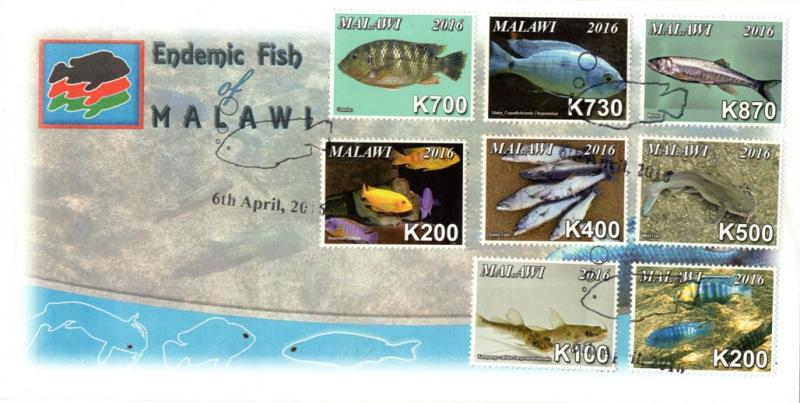 Malawi - 2016 Endemic Fish FDC