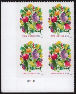 NEW ISSUE (Forever 2 oz.) Wedding Blooms Plate Block: LL #B11111 (2024) SA