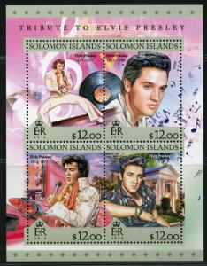 SOLOMON ISLANDS 2016 TRIBUTE TO ELVIS PRESLEY  SHEET MINT NH