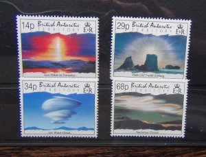 British Antarctic Territory 1992 Lower Atmosphere Phenomena set MNH