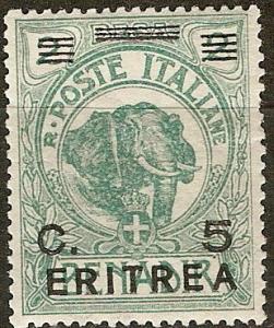 Eritrea 59 SG 58 MLH F/VF1922 SCV $5.00