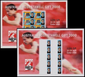 AUSTRALIA 2000 Stawell Gift $4.50 SES, 45c Millennium+ imperf proof sheet MNH **