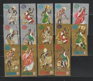 Burundi 88-94b Set M&U Dancing